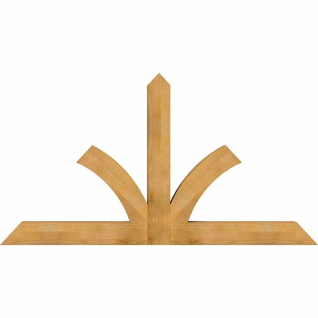 Ekena Millwork Richland Rough Sawn Timber Gable Bracket, Western Red Cedar, 84"W x 45"H x 6"D x 6"F, 13/12 Pitch GBW084X45X0606RIC00RWR